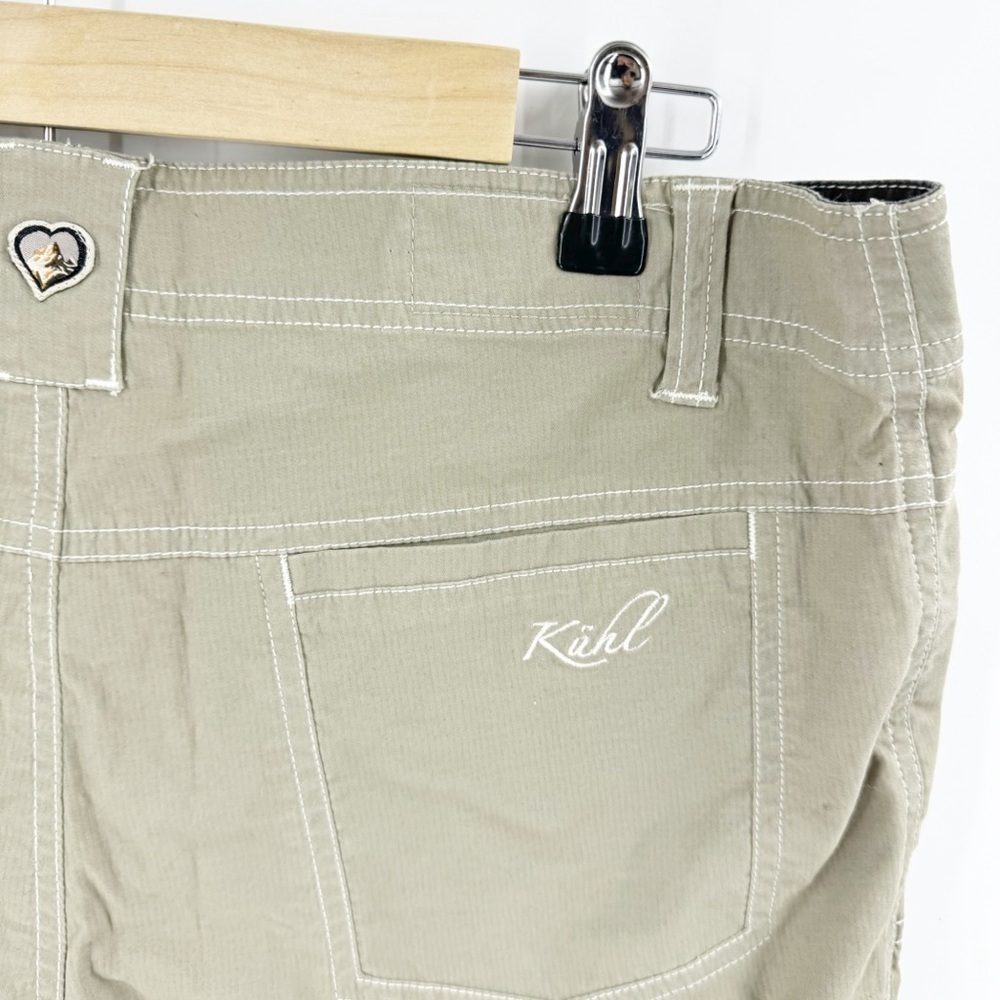 ✅ KUHL HIKING/OUTDOOR SHORTS KHAKI SIZE 12 POCKETS - Picture 6 of 8